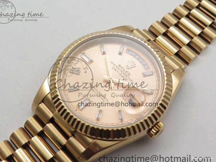 0409 Day-Date 40mm 228239 BP New Dial Version 904 RG T Crystal Markers RG Dial on RG President Bracelet A Popular 2834